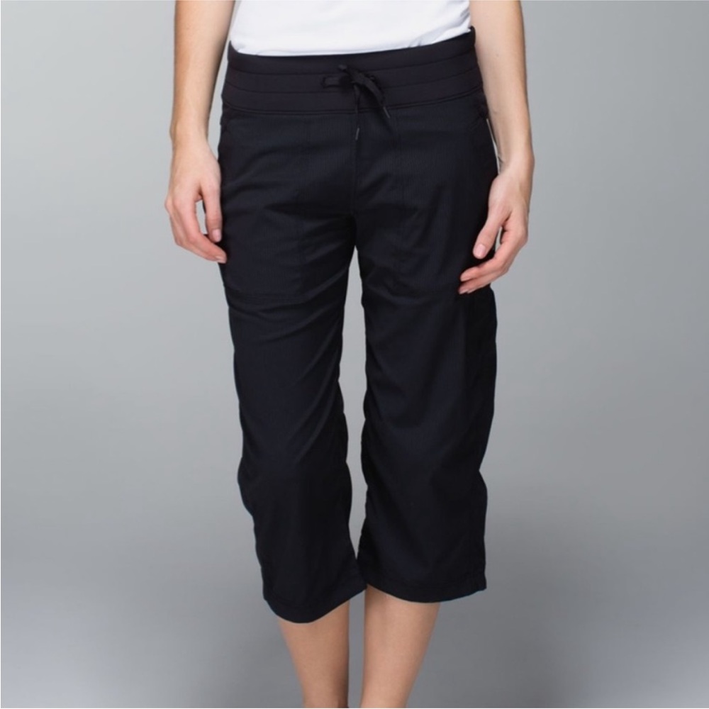 Lululemon Studio Crop Pants, Black, Size 4
